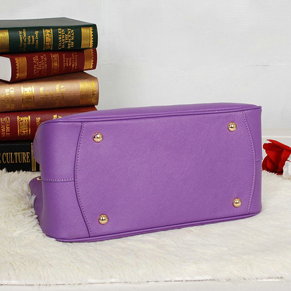 2014 Prada saffiano calfskin tote BN2244 purple